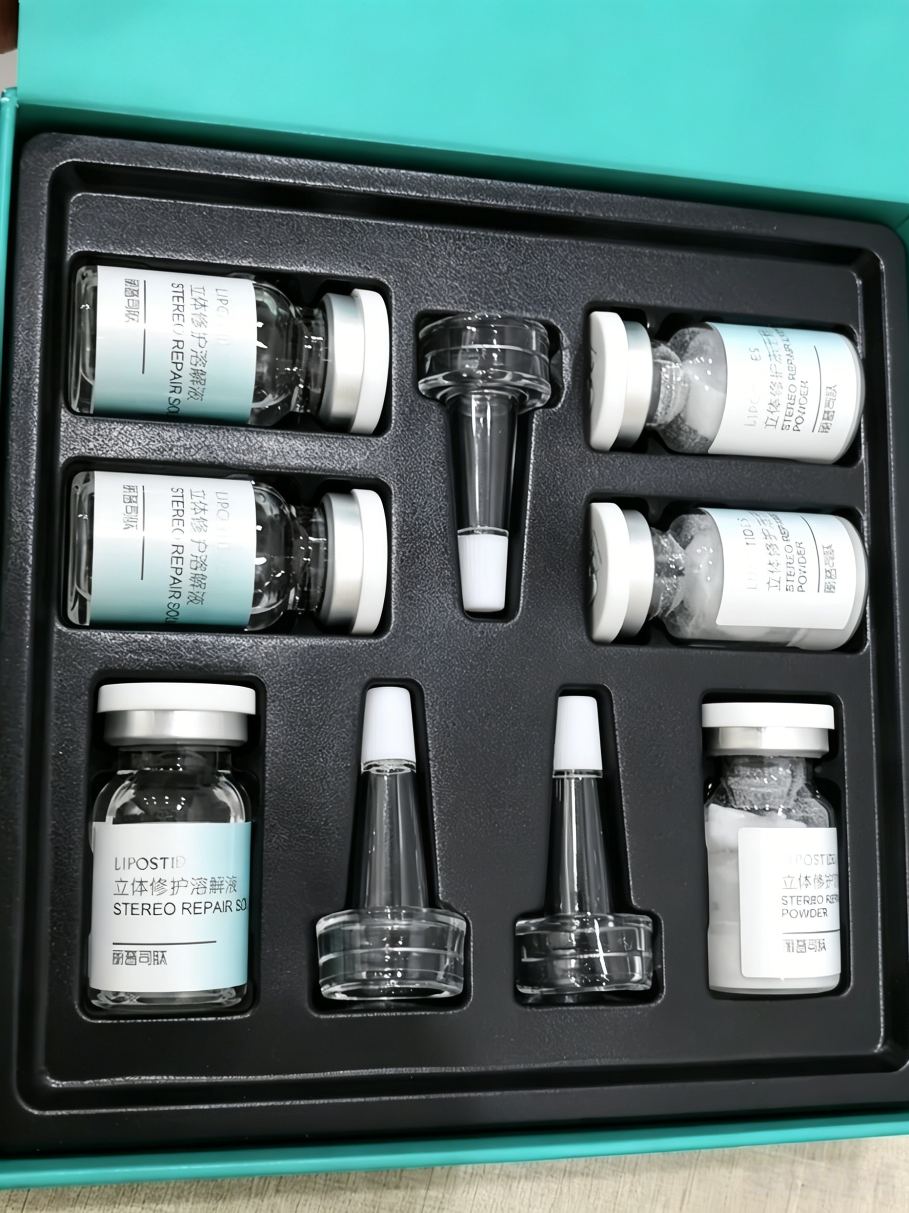 Stereo Repair Freeze-Dried Powder, 3-Pair Box,Patented Nano Collagen Lyophilized Ampoule Serum, TVC Transdermal Absorption Skin Barrier Rebuild Formula, 8 No Added Fragrance/Alcohol/Mineral Oil Repair Powder for Sensitive Acne Skin & Post-Beauty Treatment