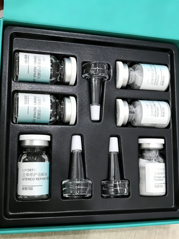Stereo Repair Freeze-Dried Powder, 3-Pair Box,Patented Nano Collagen Lyophilized Ampoule Serum, TVC Transdermal Absorption Skin Barrier Rebuild Formula, 8 No Added Fragrance/Alcohol/Mineral Oil Repair Powder for Sensitive Acne Skin & Post-Beauty Treatment