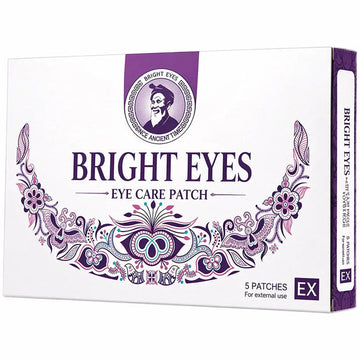 Brightening Natural Herbal Eye Care Patches with Borneol |5 Patches | Soothe Tired, Dry & Aching Eyes, Reduce Screen Fatigue & Temporary Blurred Vision